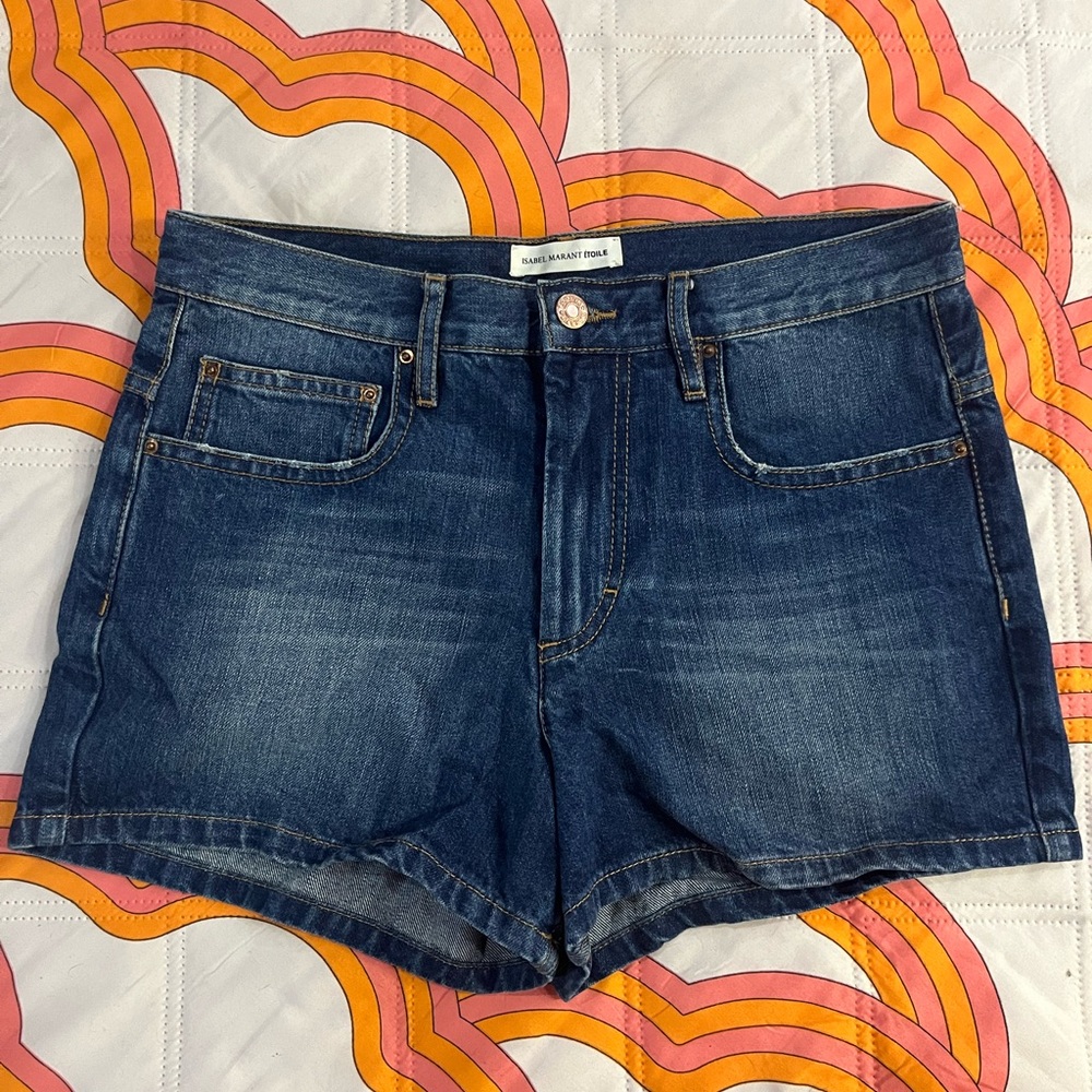 Isabel Marant Blue Jean Shorts